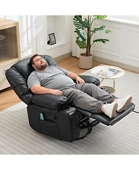 gaomon Oversized Recliner Chair, 360degree(s) Swivel Recliner for Adults,Rocking Recliner Chair with Heat and Massage