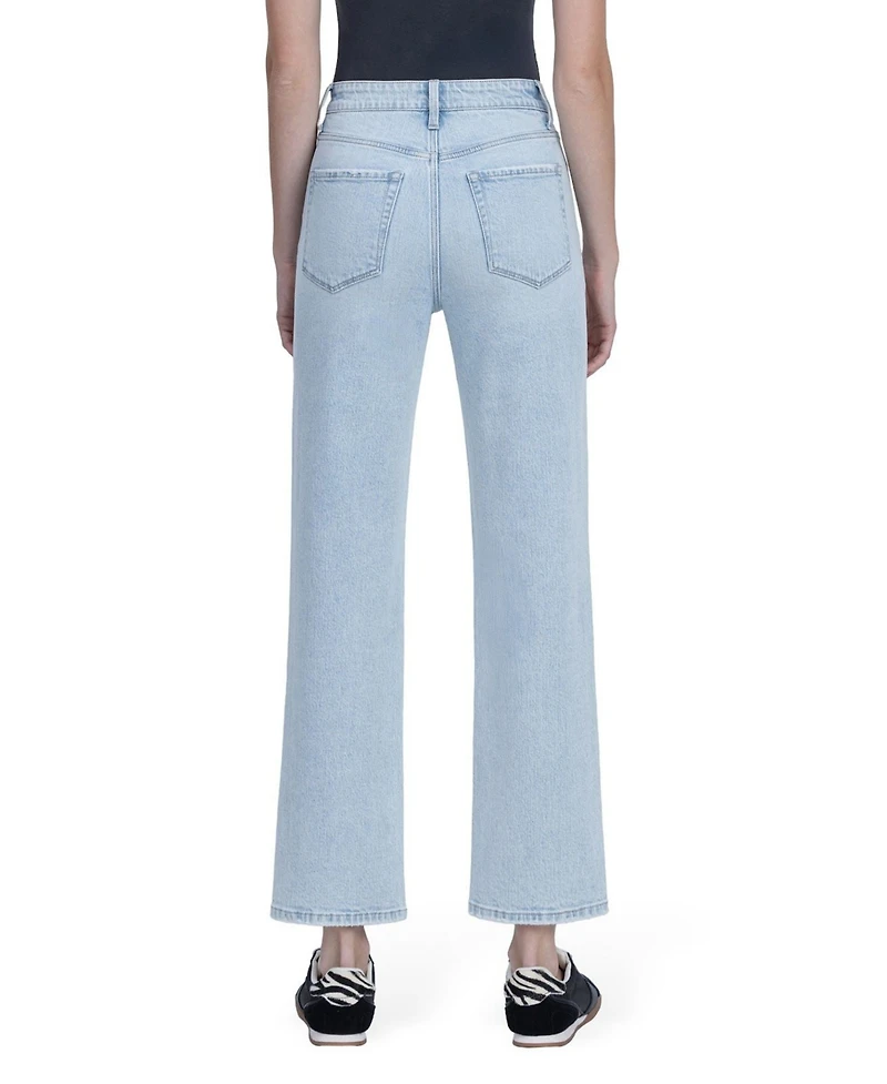 Flying Monkey Women's Super High Rise Tapered Leg Jeans