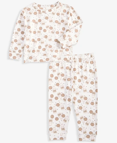 First Impressions Baby 0M-24M Milk-and-Cookies-Print Sweatshirt and Sweatpants, 2-Piece Set, Macy's Exclusive