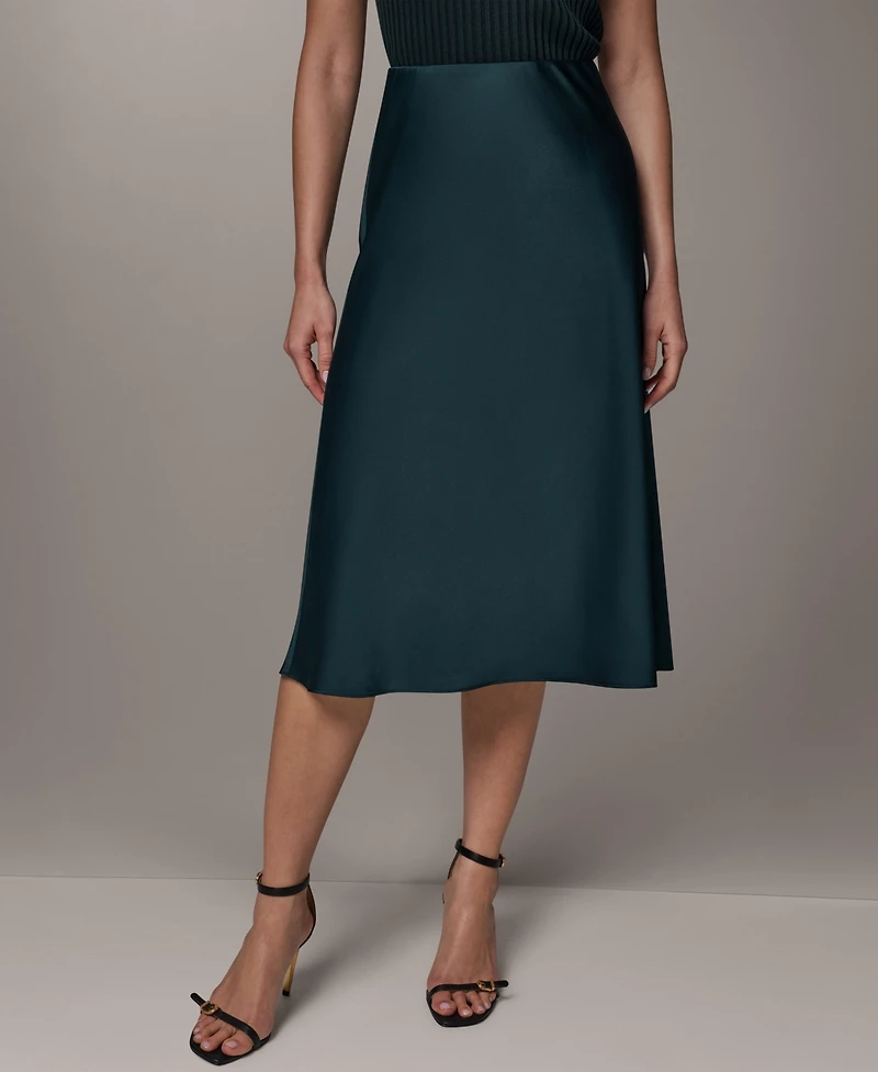 Donna Karan New York Women's Bias A-Line Midi Skirt