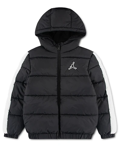 Jordan Boys' 8-20 Colorblock Long-Sleeve Puffer Jacket