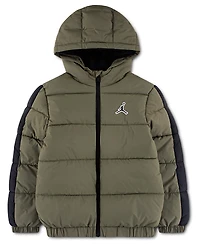 Jordan Boys' 8-20 Colorblock Long-Sleeve Puffer Jacket