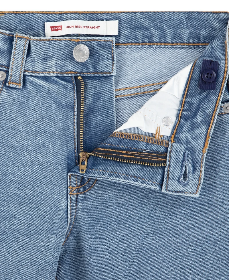 Levi's Girls' 7-16 Lace Up High Rise Straight Jeans