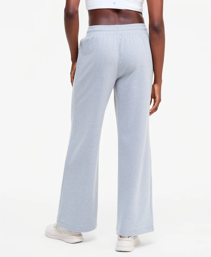 Id Ideology Women's Wide-Leg Fleece Pants, Macy's Exclusive