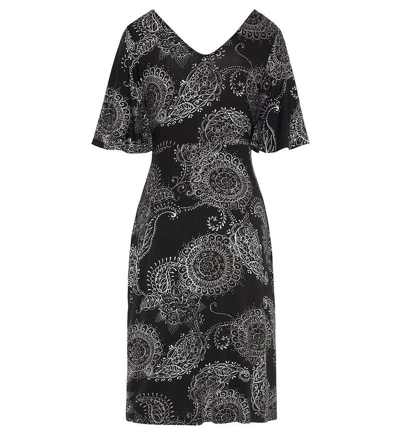 Lascana Women's Belted Asymmetrical Dress