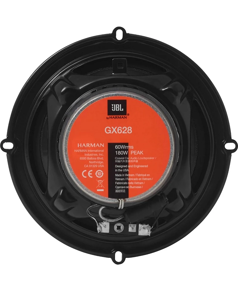 Jbl 180W Speaker Wire 6.5" Two-Way Coaxial Car Audio Speakers, Pair