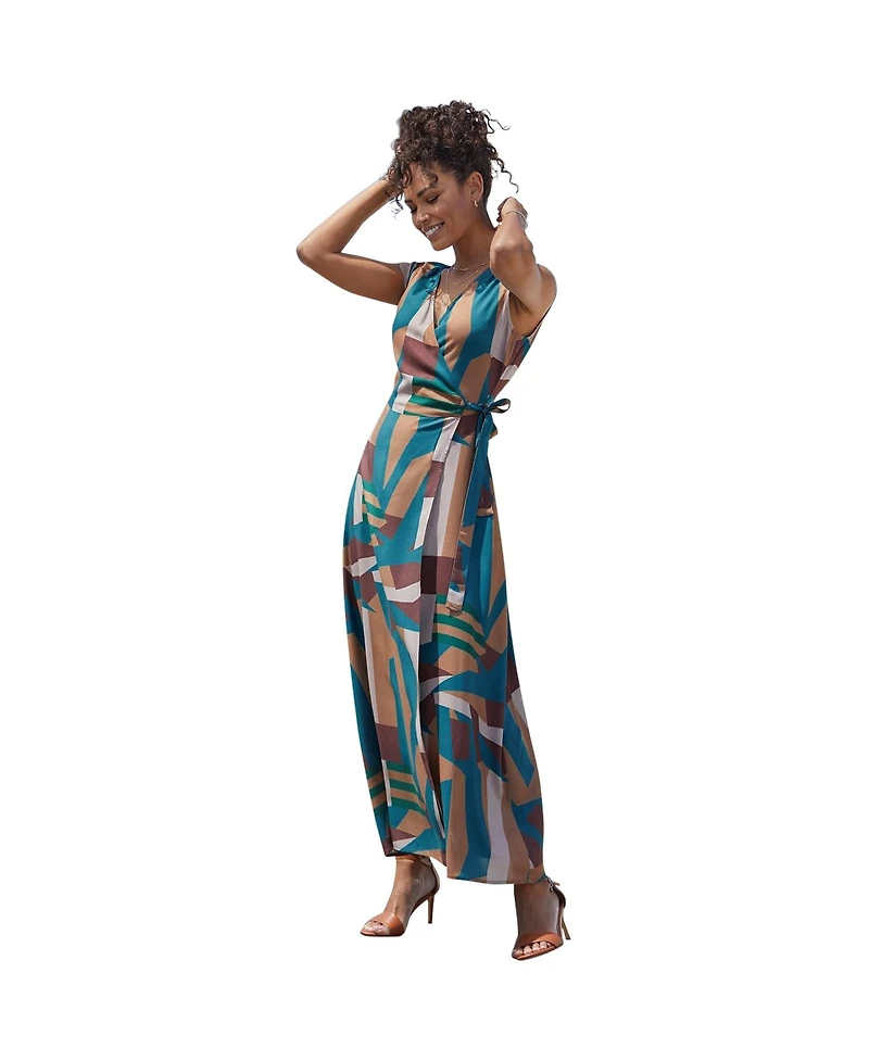 Lascana Women's Wrap Maxi Dress