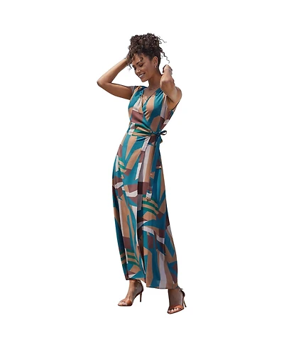 Lascana Women's Wrap Maxi Dress