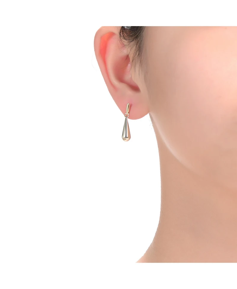 Chic 14K Gold Plated cubic zirconia Drop Earrings