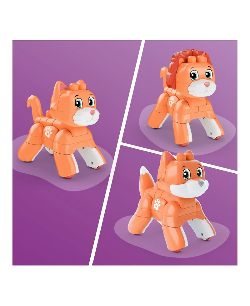 Mega Bloks Fisher-Price Rolling Kitten 3-in-1 25-Piece Building Set, Ages 3+