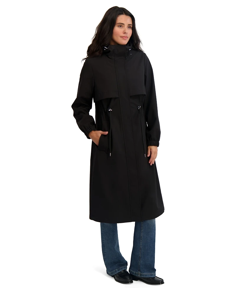 Tahari Womens Maxi Anorak Coat