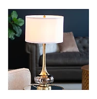 Sofucor 29" Table Lamp with Glass Drum