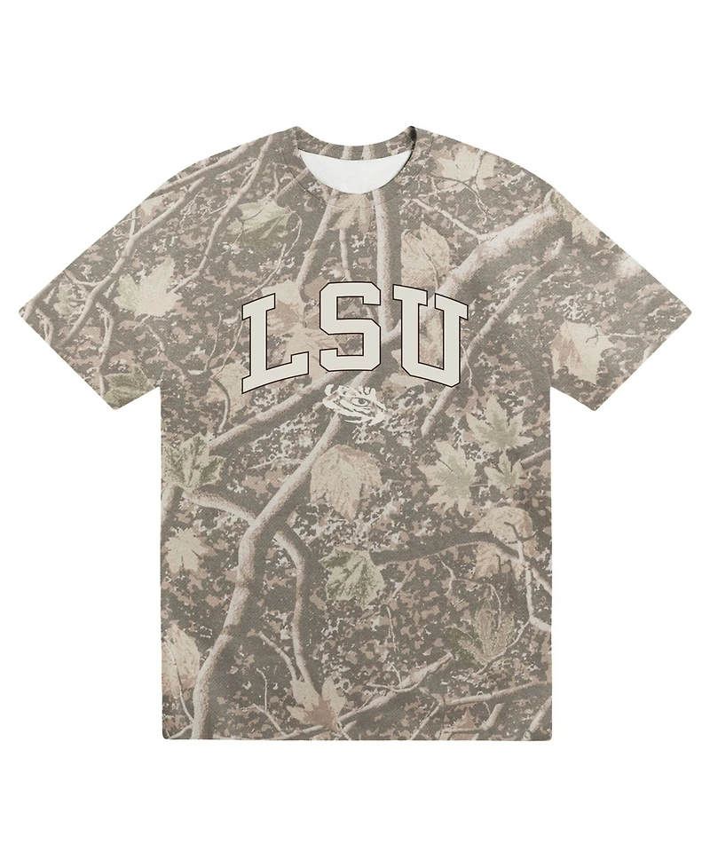 Uscape Apparel Men's Camo Lsu Tigers Back Bay Heavyweight T-Shirt