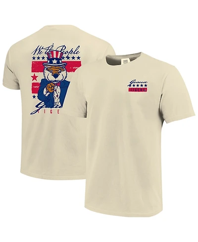 Image One Men's Cream Lsu Tigers Uncle Sam Mascot T-Shirt