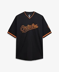 Fanatics Men's Black Baltimore Orioles Big Tall Pop Texture V-Neck T-Shirt