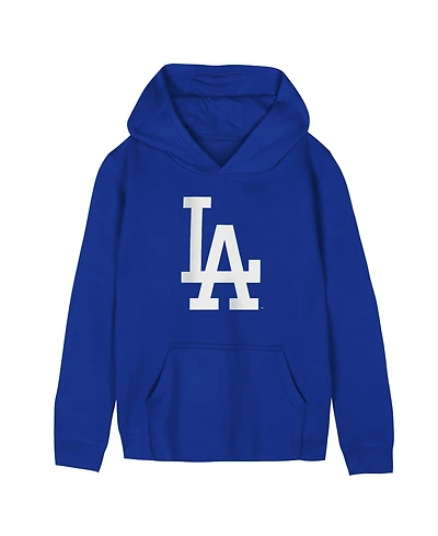 Outerstuff Preschool Royal Los Angeles Dodgers Primary Logo Fleece Hoodie