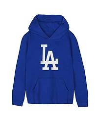 Outerstuff Preschool Royal Los Angeles Dodgers Primary Logo Fleece Hoodie