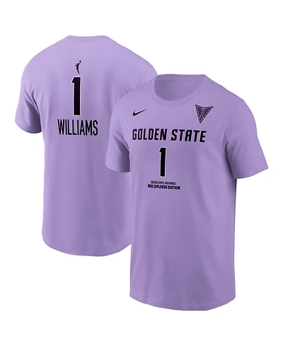 Nike Men's Gabby Williams Lavender Golden State Valkyries Explorer Edition Name & Number T-Shirt