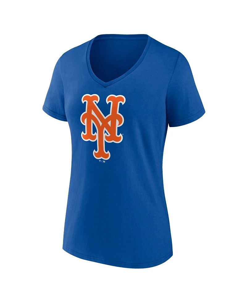 Logo Athletic Women's Royal New York Mets V-Neck T-Shirt
