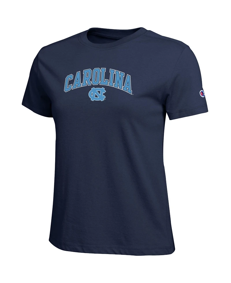 Champion Women's Navy North Carolina Tar Heels Arched Over Logo T-Shirt