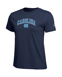 Champion Women's Navy North Carolina Tar Heels Arched Over Logo T-Shirt