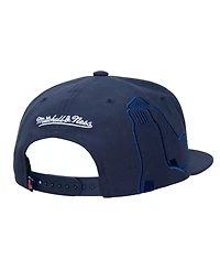 Mitchell & Ness Men's Navy Boston Red Sox Side Logo Snapback Hat