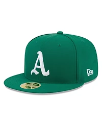 New Era Men's Green Athletics 2026 Baseball Hall of Fame 59FIFTY Fitted Hat