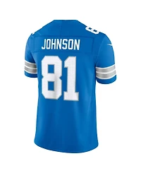 Nike Men's Calvin Johnson Blue Detroit Lions Vapor F.u.s.e. Stitched Retired Limited Jersey