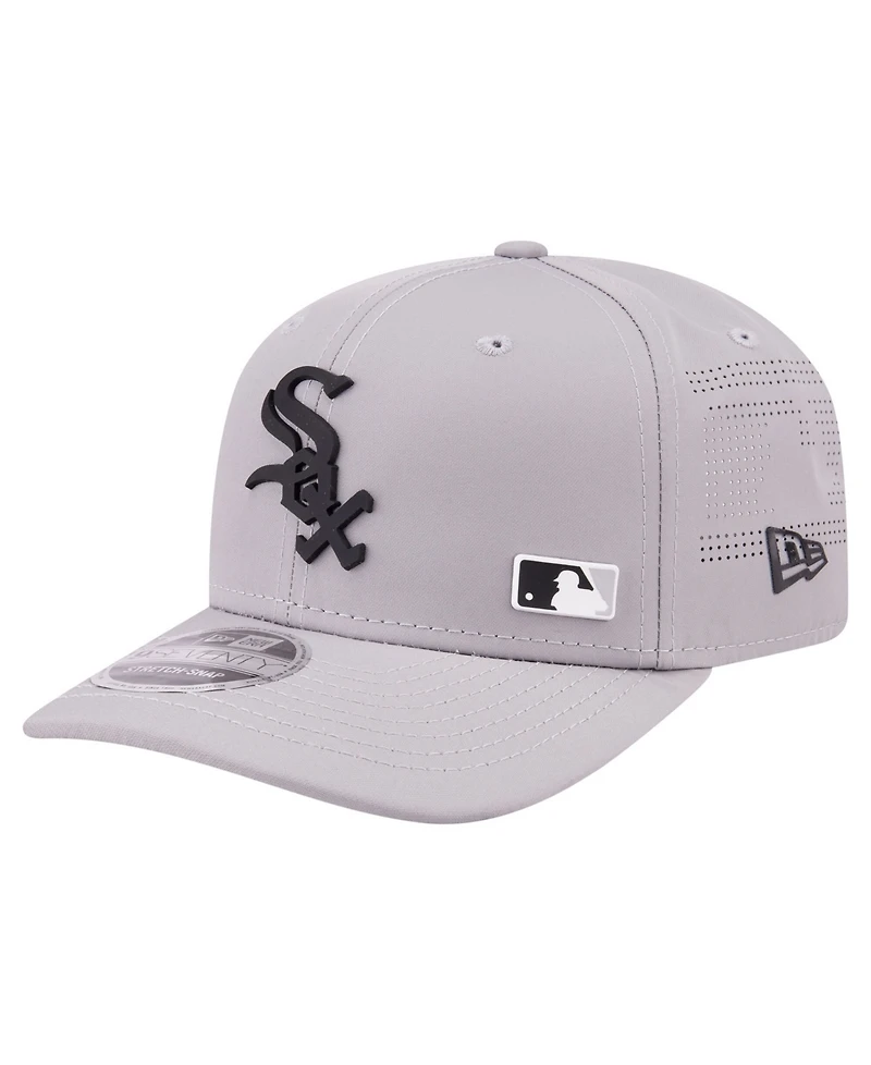 New Era Men's Gray Chicago White Sox Laser Perforated 9SEVENTY Adjustable Hat