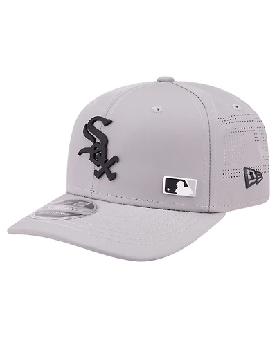 New Era Men's Gray Chicago White Sox Laser Perforated 9SEVENTY Adjustable Hat