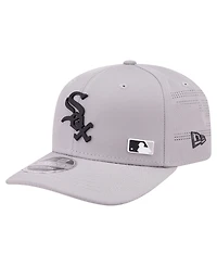 New Era Men's Gray Chicago White Sox Laser Perforated 9SEVENTY Adjustable Hat