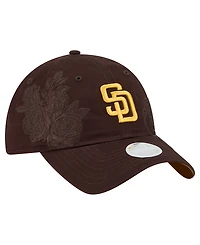 New Era Women's Brown San Diego Padres Roses 9TWENTY Adjustable Hat