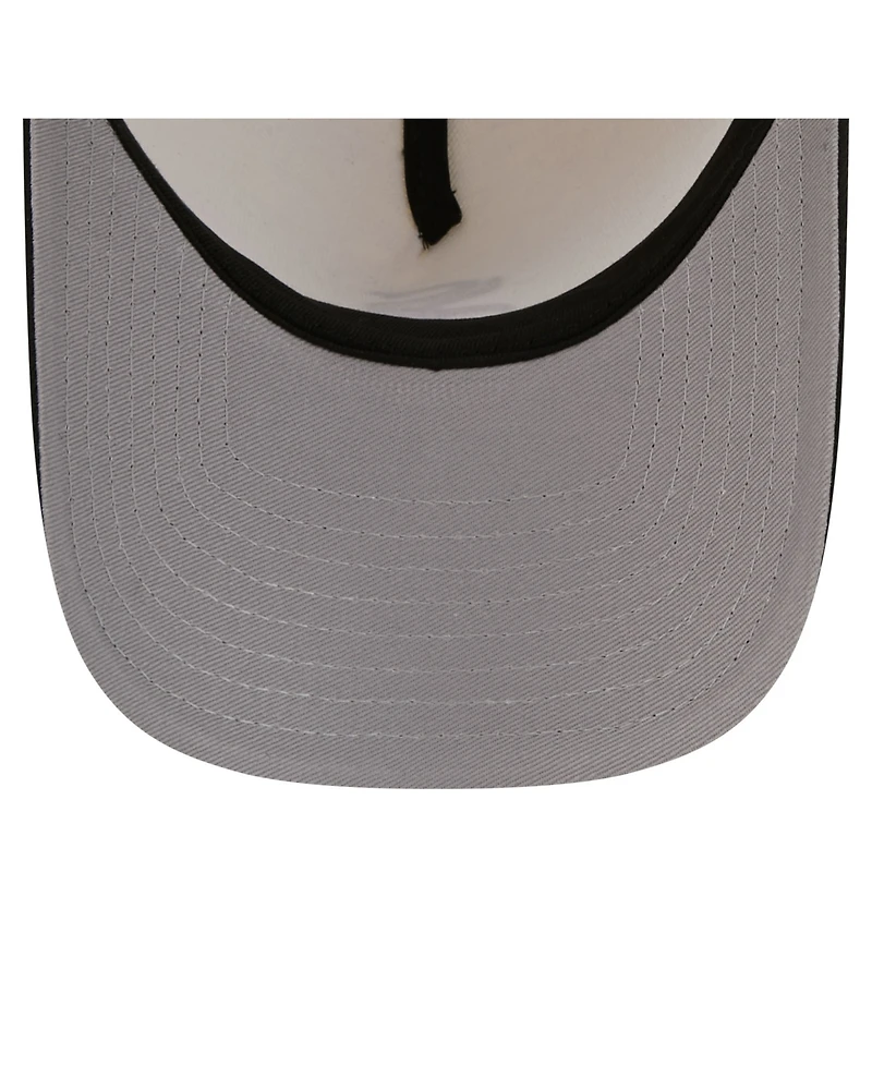 New Era Men's Cream Chicago White Sox Chrome A-Frame 59FORTY Fitted Hat