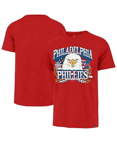 '47 Brand Men's Red Philadelphia Phillies Americana Eagle T-Shirt