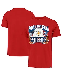 '47 Brand Men's Red Philadelphia Phillies Americana Eagle T-Shirt