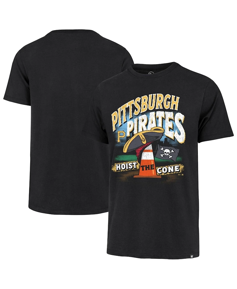 '47 Brand Men's Black Pittsburgh Pirates Hoist the Cone Regional Franklin T-Shirt
