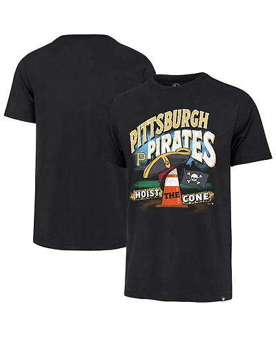 '47 Brand Men's Black Pittsburgh Pirates Hoist the Cone Regional Franklin T-Shirt