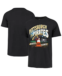 '47 Brand Men's Black Pittsburgh Pirates Hoist the Cone Regional Franklin T-Shirt