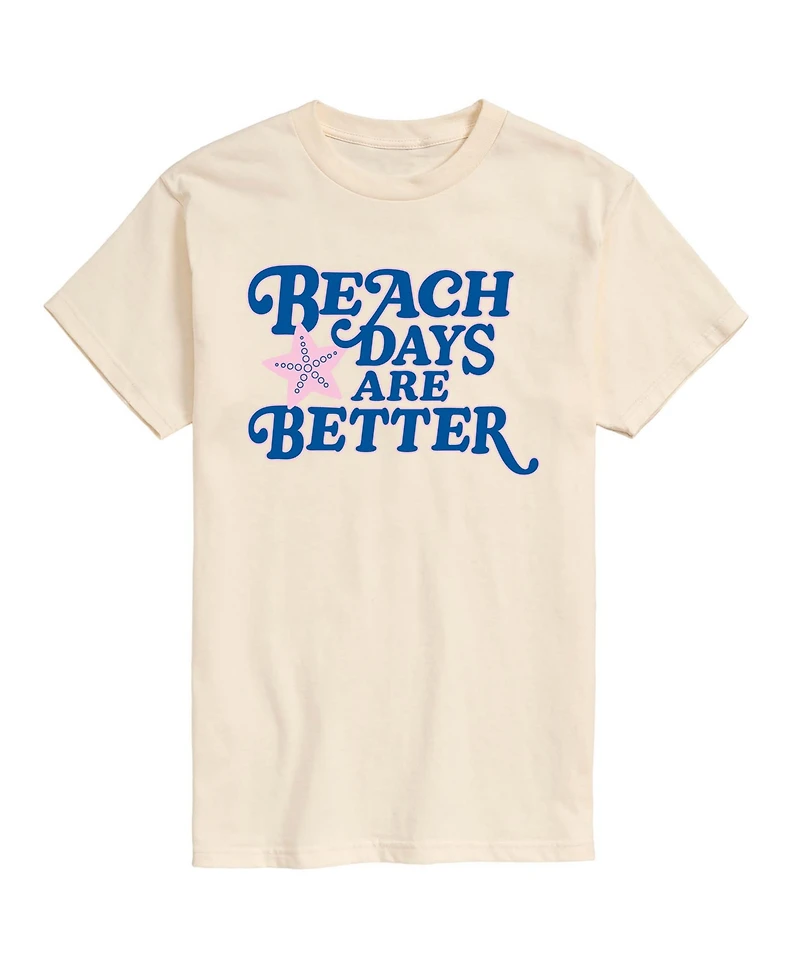 Airwaves Men's Instant Message Beach Days Are Better Graphic T-Shirt