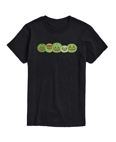 Airwaves Men's Instant Message Watermelon Jackolantern Faces Graphic T-Shirt