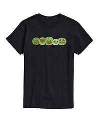 Airwaves Men's Instant Message Watermelon Jackolantern Faces Graphic T-Shirt