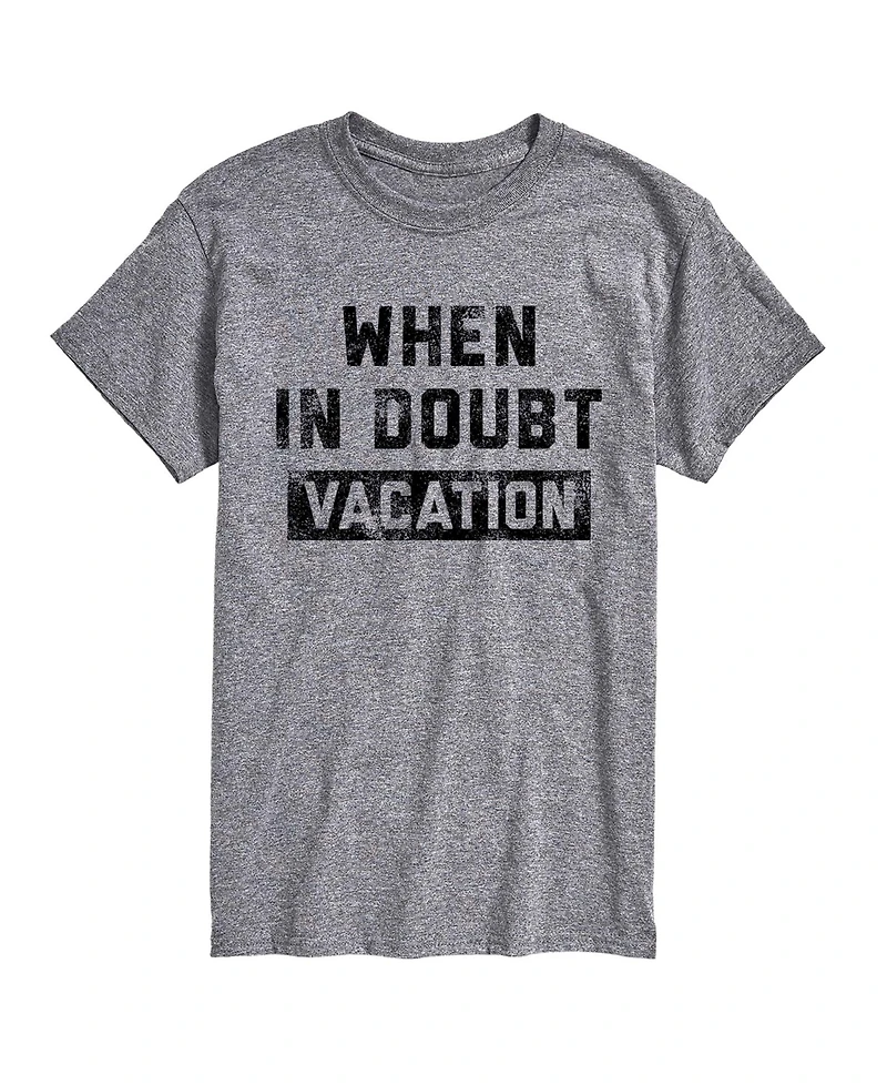 Airwaves Men's Instant Message When Doubt Vacation Graphic T-Shirt