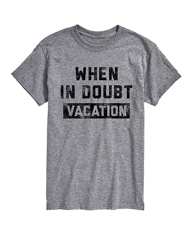 Airwaves Men's Instant Message When Doubt Vacation Graphic T-Shirt