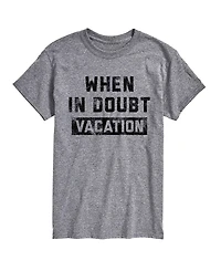 Airwaves Men's Instant Message When Doubt Vacation Graphic T-Shirt