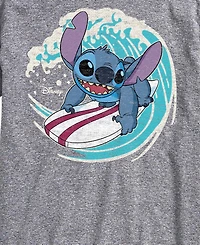 Airwaves Men's Lilo And Stitch Surf Graphic T-Shirt