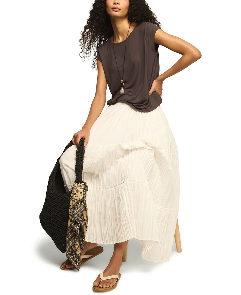 Lucky Brand Women's Sandwash Strappy Back Short-Sleeve T-Shirt