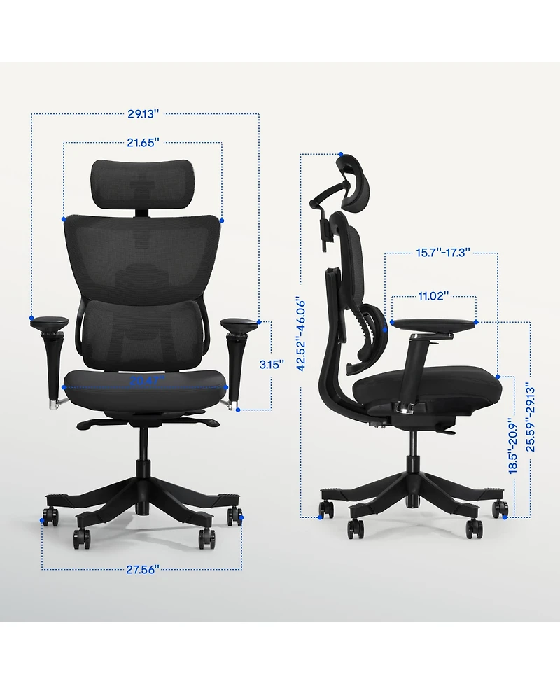 Flexispot C7 Max Series, Premium Ergonomic Foam Seat Office Chair