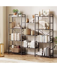 gaomon Triple Column 4-Tier Bookshelf