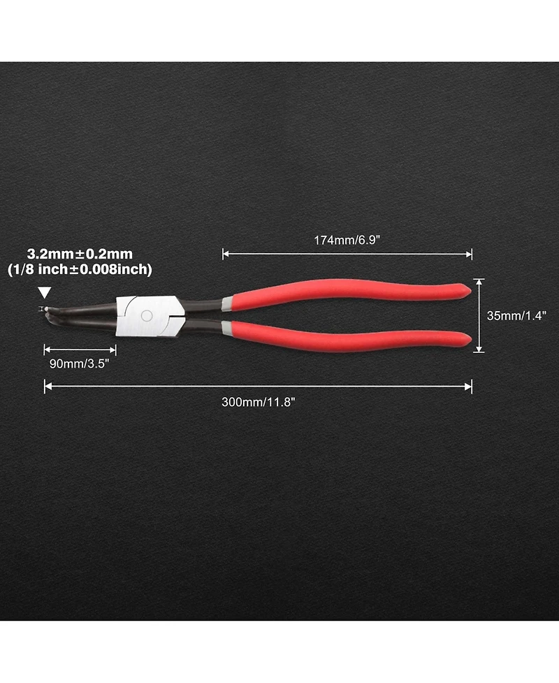 Xdovet 13" Internal Bent Snap Ring Pliers