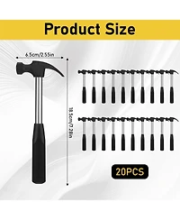Xdovet Claw Hammer Mini Alloy Steel Rubber Handle Woodworking Diy